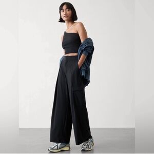Athleta Black Wide-Leg Women's Pants